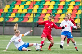 Lietuvos moterų rinktinė dar kartą lygiosiomis sužaidė su Farerų futbolininkėmis
