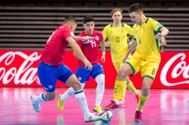 Pranašumą iš rankų išleidusi Lietuvos futsal rinktinė baigė pasirodymą pasaulio čempionate