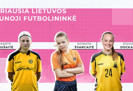 Geriausios Lietuvos jaunosios futbolininkės iš arti