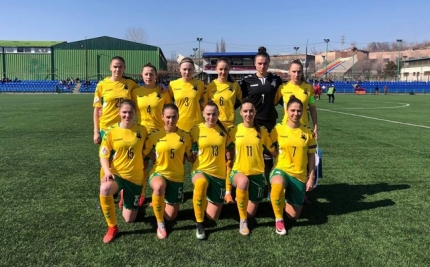 Lietuvos moterų rinktinė pasiekė pergalę prieš Armėnijos futbolininkes