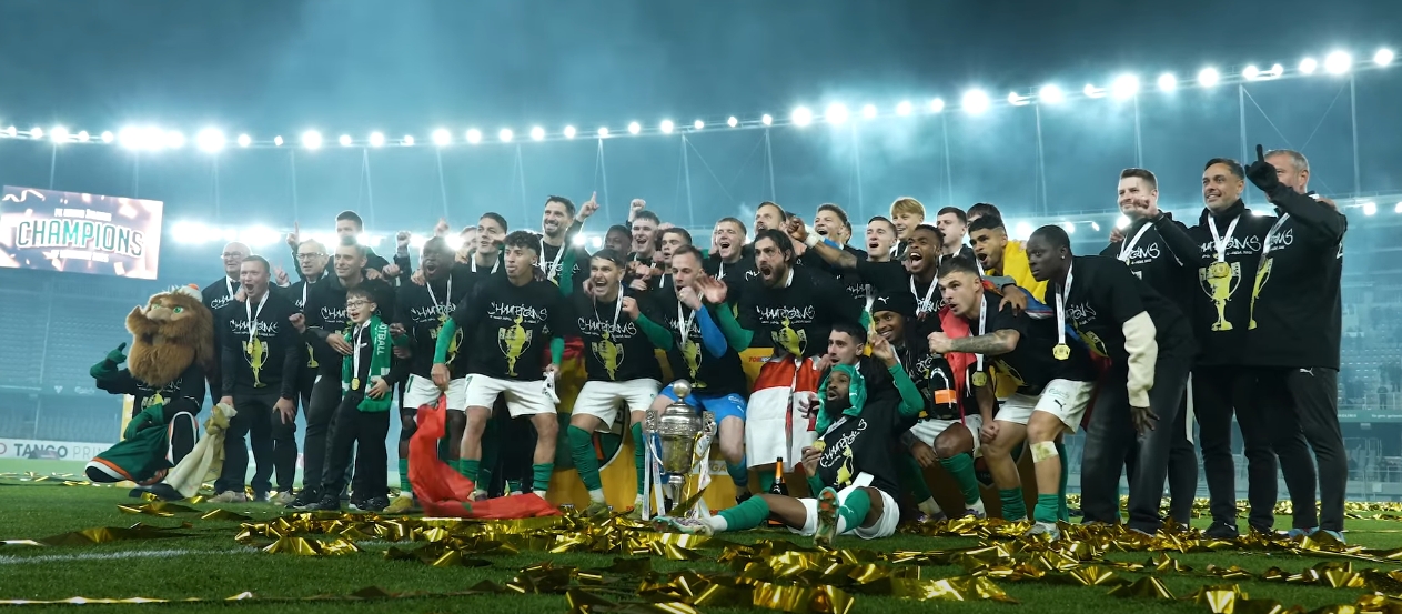 „Kauno Žalgiriui“ buvo įteikta A lygos nugalėtojų taurė 