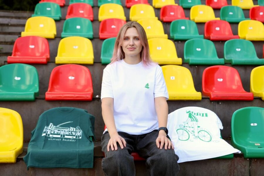 Vilnius – žaliai baltas: FK „Žalgiris“ pristato kolekciją su iliustratore Agne Žiūkaite