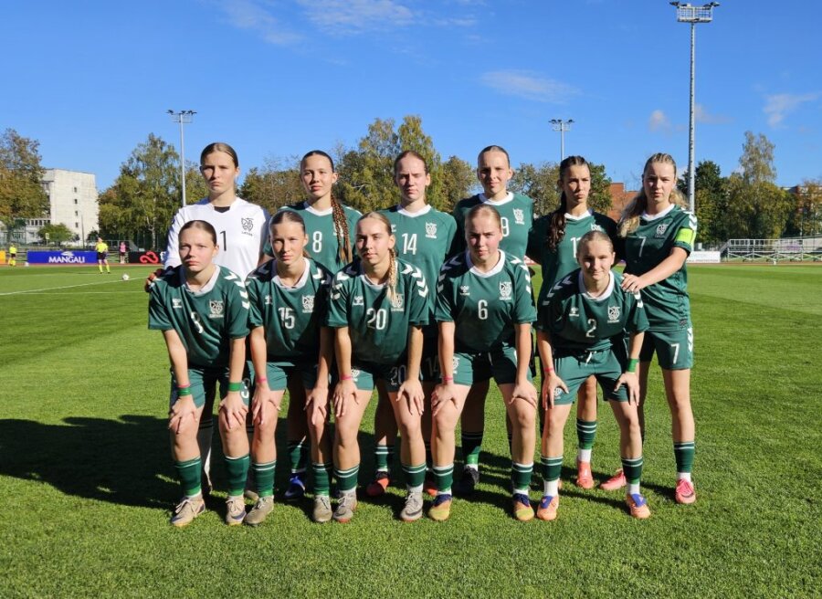 Merginų U17 rinktinė atrankos turnyrą pradėjo lygiosiomis su latvėmis