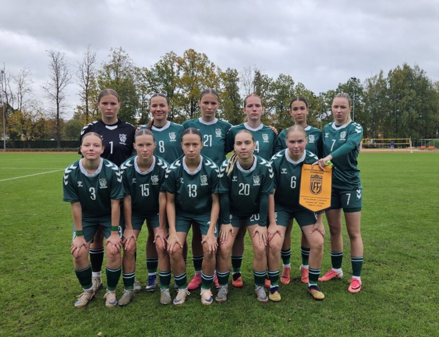 Merginų U17 rinktinė iškovojo pergalę prieš farerietes